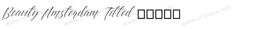 Beauty Amsterdam Tilted字体转换